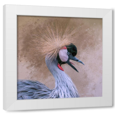 Crowned White Modern Wood Framed Art Print by Parker, Kelley