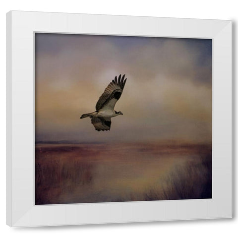 Going Fishing White Modern Wood Framed Art Print by Parker, Kelley