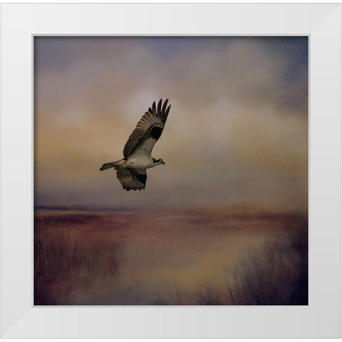 Going Fishing White Modern Wood Framed Art Print by Parker, Kelley