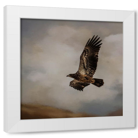 Morning Hunter White Modern Wood Framed Art Print by Parker, Kelley