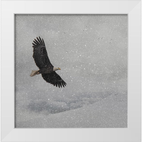 Peace on Earth White Modern Wood Framed Art Print by Parker, Kelley