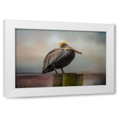 The Best Seat White Modern Wood Framed Art Print by Parker, Kelley