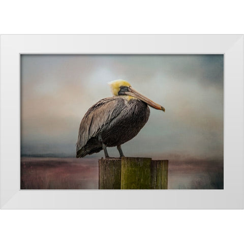 The Best Seat White Modern Wood Framed Art Print by Parker, Kelley