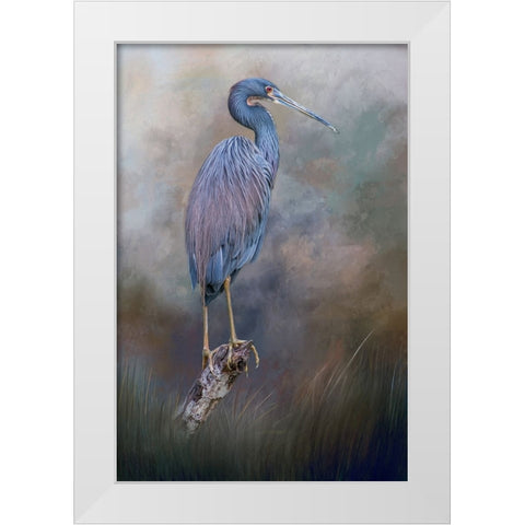 Tri-Colored Beauty White Modern Wood Framed Art Print by Parker, Kelley