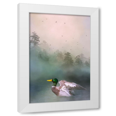 Beauty in the Midst White Modern Wood Framed Art Print by Parker, Kelley