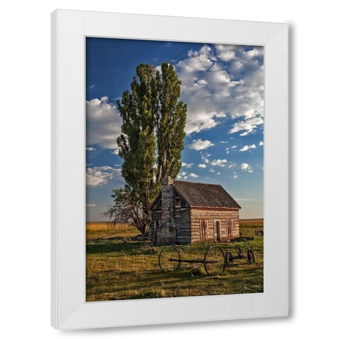 Memories White Modern Wood Framed Art Print by McFerrin, Larry