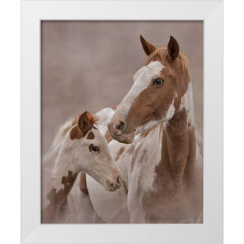 Gypsy and Sentinel White Modern Wood Framed Art Print by McFerrin, Larry