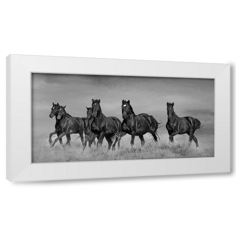 Voodoo Band White Modern Wood Framed Art Print by McFerrin, Larry