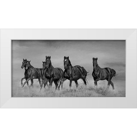 Voodoo Band White Modern Wood Framed Art Print by McFerrin, Larry