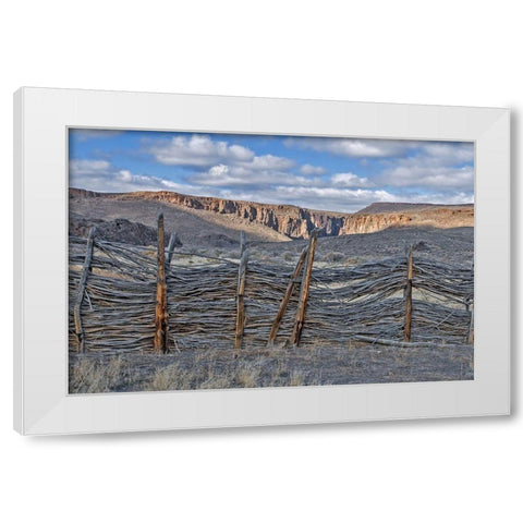 Box Canyon Ranch White Modern Wood Framed Art Print by McFerrin, Larry