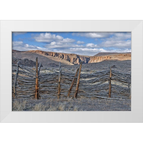 Box Canyon Ranch White Modern Wood Framed Art Print by McFerrin, Larry