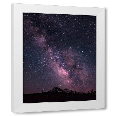 Sisters Milky Way White Modern Wood Framed Art Print by McFerrin, Larry