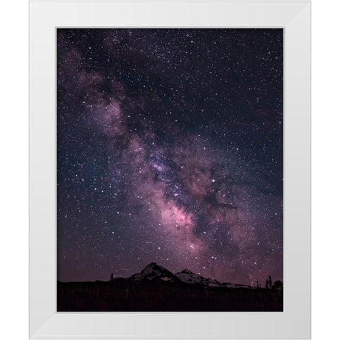 Sisters Milky Way White Modern Wood Framed Art Print by McFerrin, Larry