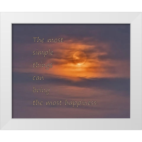 Painted Hills Blue Moon White Modern Wood Framed Art Print by McFerrin, Larry