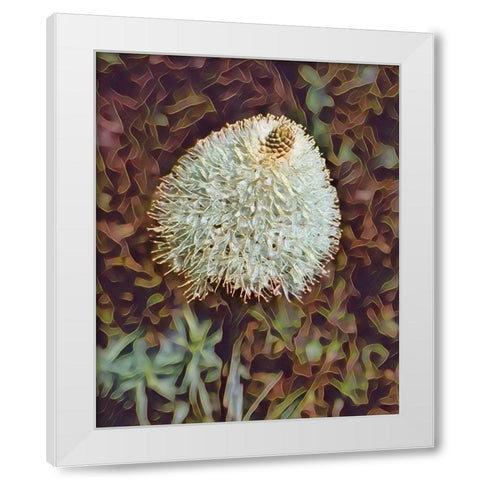 Gemstone Bear Grass White Modern Wood Framed Art Print by McFerrin, Larry