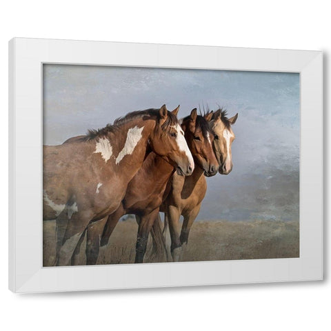 Bachelor Buddies White Modern Wood Framed Art Print by McFerrin, Larry