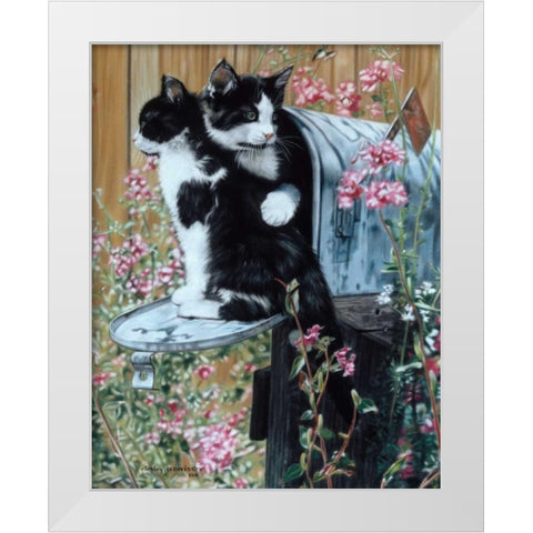 Rural Route II White Modern Wood Framed Art Print by Harrison, Lesley