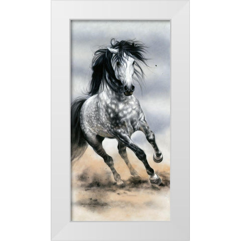Glorious Grey White Modern Wood Framed Art Print by Harrison, Lesley