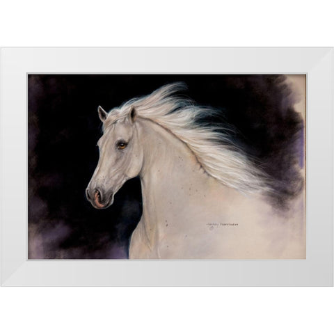 Elegance White Modern Wood Framed Art Print by Harrison, Lesley