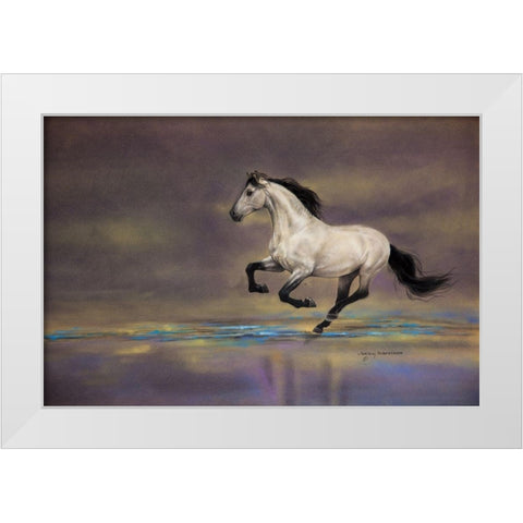 Suzannes Tuno White Modern Wood Framed Art Print by Harrison, Lesley