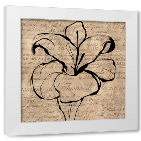 Tulip Thoughts White Modern Wood Framed Art Print by Wolk, Lisa
