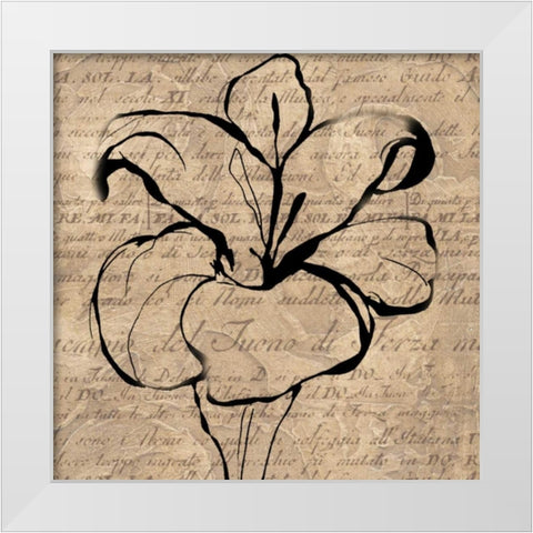 Tulip Thoughts White Modern Wood Framed Art Print by Wolk, Lisa