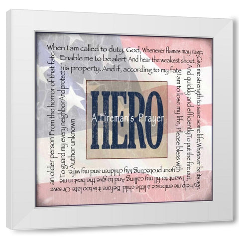 Prayer White Modern Wood Framed Art Print by Wolk, Lisa