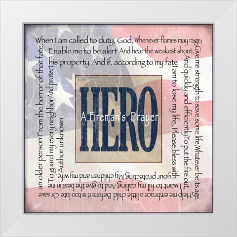 Prayer White Modern Wood Framed Art Print by Wolk, Lisa