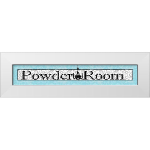Powder Room II White Modern Wood Framed Art Print by Wolk, Lisa