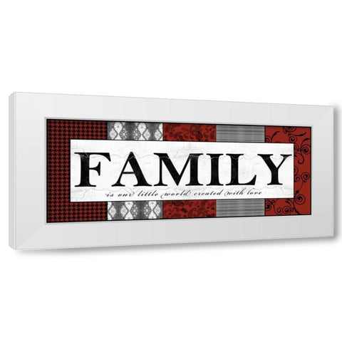 Patterns Family White Modern Wood Framed Art Print by Wolk, Lisa