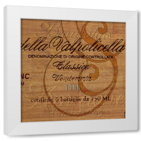 Wine Box 1995 White Modern Wood Framed Art Print by Wolk, Lisa