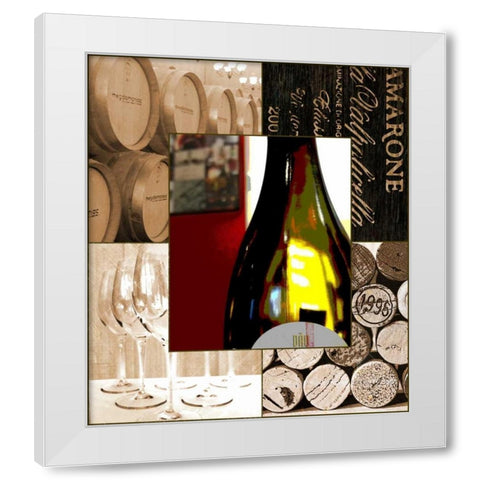 Wine Lover White Modern Wood Framed Art Print by Wolk, Lisa