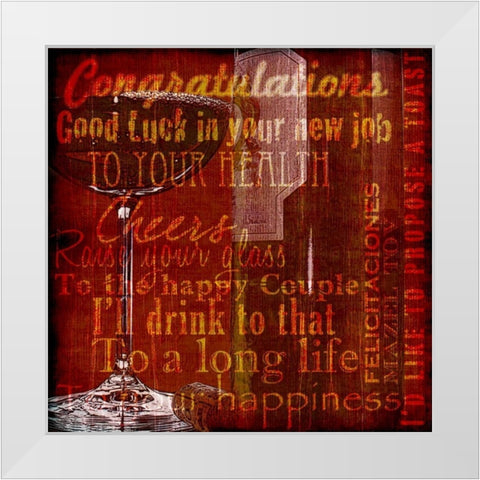 For All the Reasons White Modern Wood Framed Art Print by Wolk, Lisa