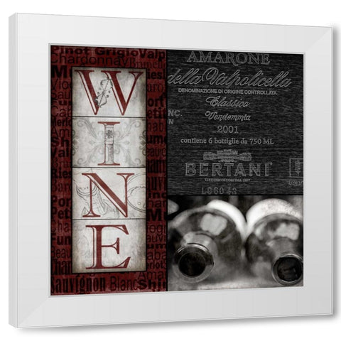 Vintage Amarone White Modern Wood Framed Art Print by Wolk, Lisa