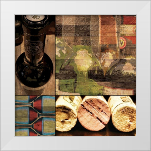 Corked and Ready White Modern Wood Framed Art Print by Wolk, Lisa