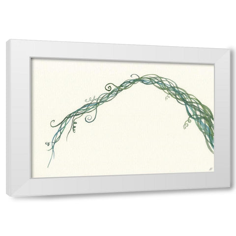 Green Vine II White Modern Wood Framed Art Print by Lee, Judson