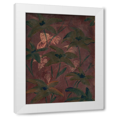 Autumn Fireworks Flowers II White Modern Wood Framed Art Print by Lee, Judson