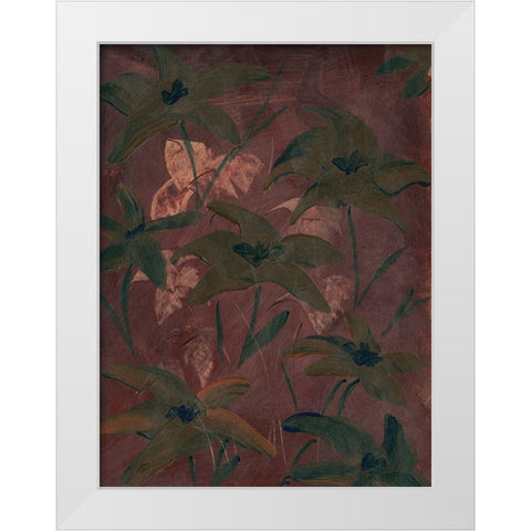 Autumn Fireworks Flowers II White Modern Wood Framed Art Print by Lee, Judson