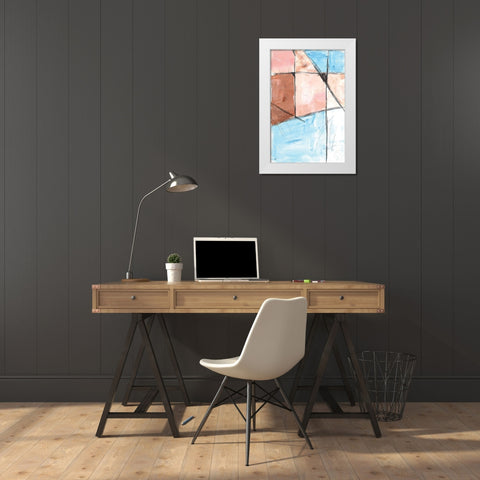 City Grid I White Modern Wood Framed Art Print by Lee, Judson