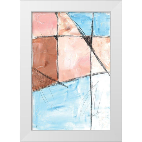 City Grid I White Modern Wood Framed Art Print by Lee, Judson