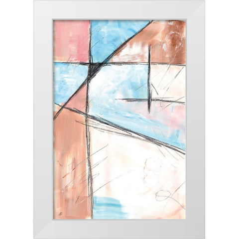 City Grid II White Modern Wood Framed Art Print by Lee, Judson