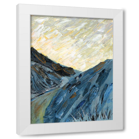 Blue Valley White Modern Wood Framed Art Print by Lee, Judson