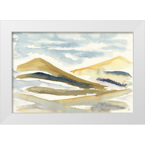 Crossing Hills White Modern Wood Framed Art Print by Lee, Judson