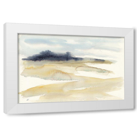 Distant Trees White Modern Wood Framed Art Print by Lee, Judson