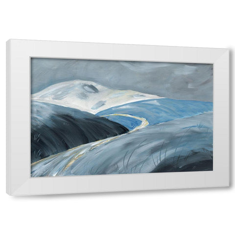 Golden Road White Modern Wood Framed Art Print by Lee, Judson