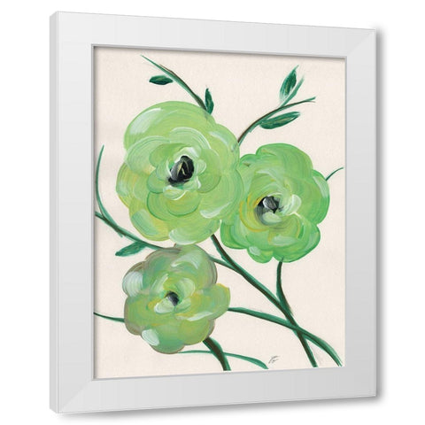 Loose Florals II White Modern Wood Framed Art Print by Lee, Judson