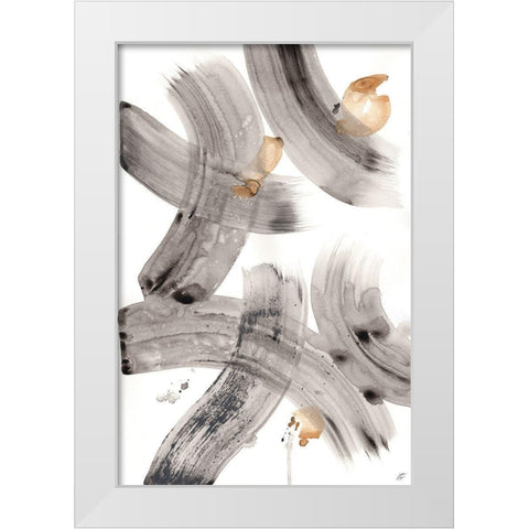 Gold Overlay II White Modern Wood Framed Art Print by Lee, Judson