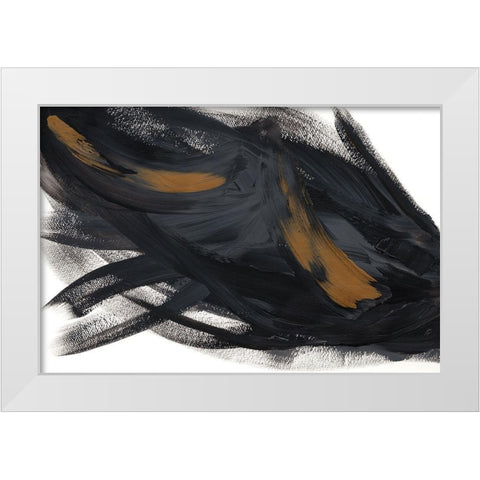 Gold Overlay III White Modern Wood Framed Art Print by Lee, Judson