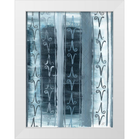 Grate Door Stripes White Modern Wood Framed Art Print by Lee, Judson