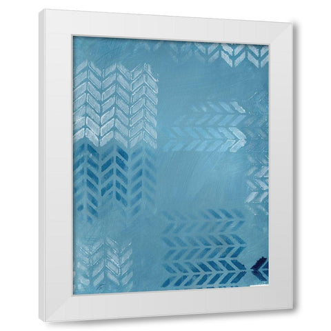 Tire Tracks II White Modern Wood Framed Art Print by Lee, Judson